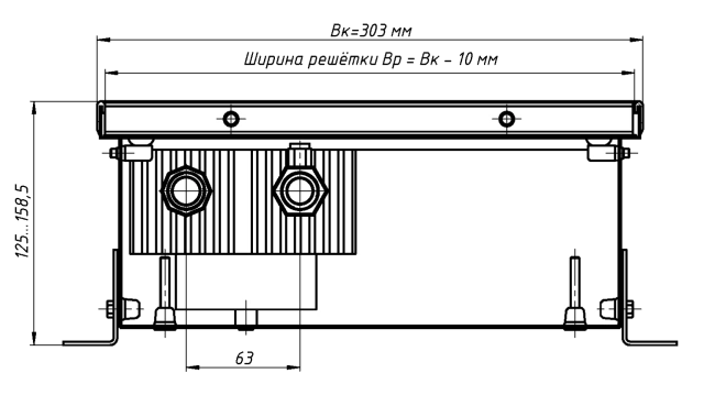 Конвектор Eva К 125
