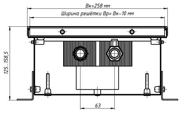 Конвектор Eva КС 125 Конвекторы Eva Systems