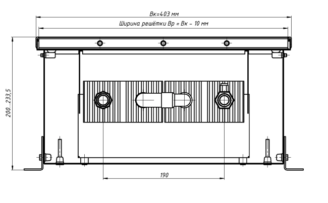 Конвектор водяной КС 200 403